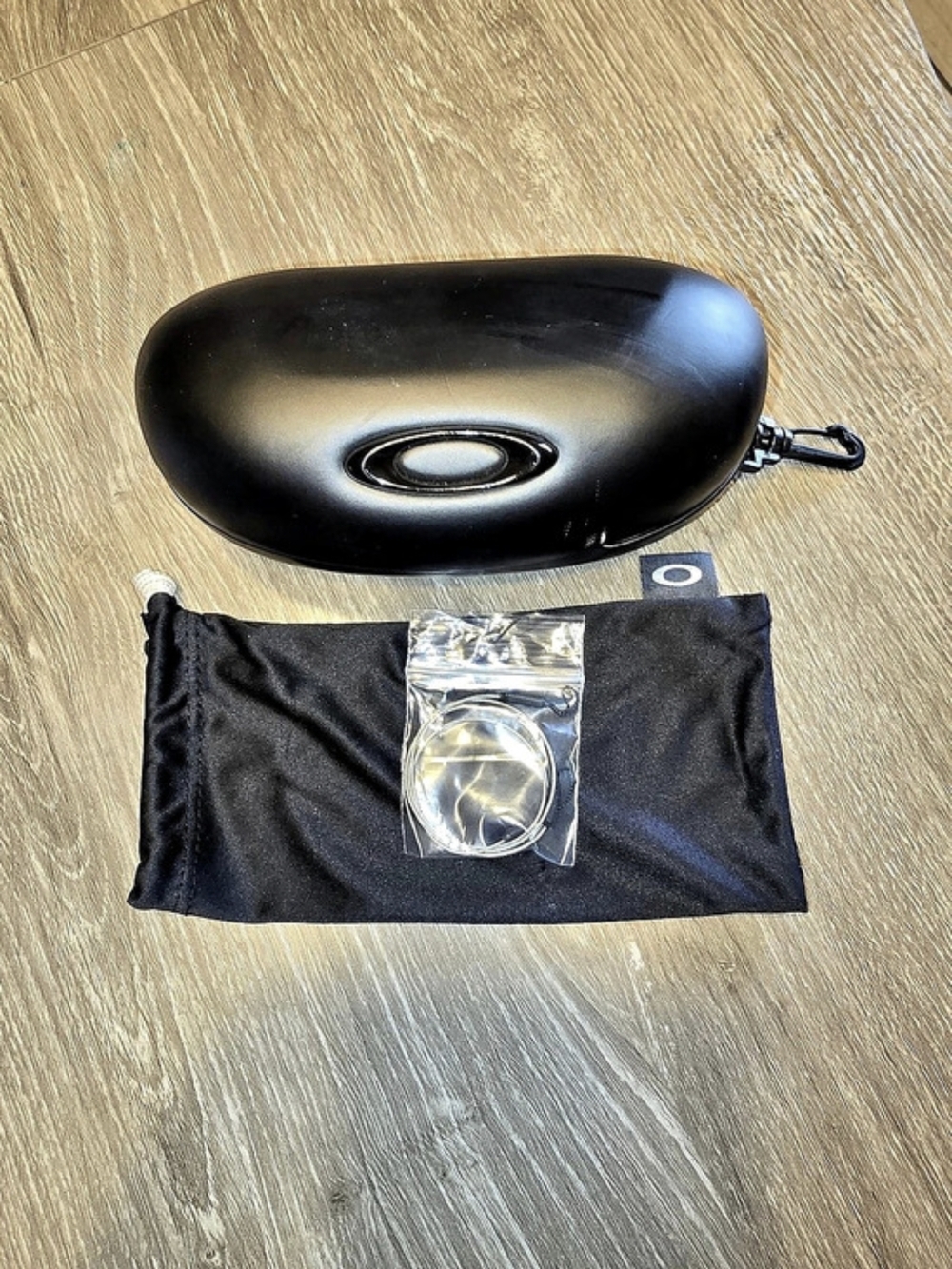 Authentic Oakley Hard Shell Sunglass Case with Microfiber Pouch & Parts Kit